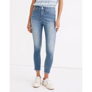 MADEWELL Women's 10" High-Rise Skinny Crop Jeans Size 28 in Welling Wash